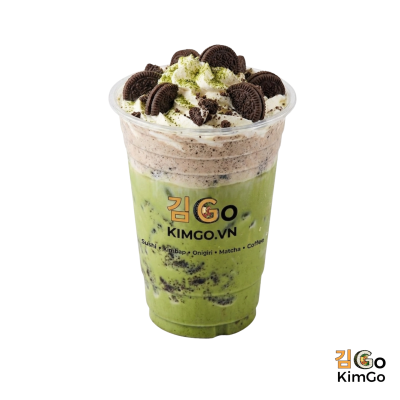Matcha oreo latte